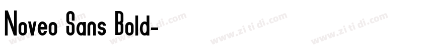 Noveo Sans Bold字体转换
